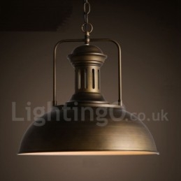 Retro Vintage Metal 1 Light Pendel Light