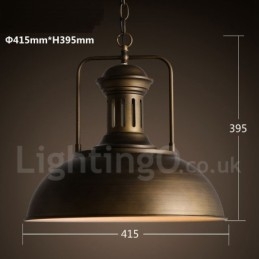 Retro Vintage Metal 1 Light Pendel Light