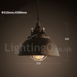 Retro Vintage Metal 1 Light Pendel Light