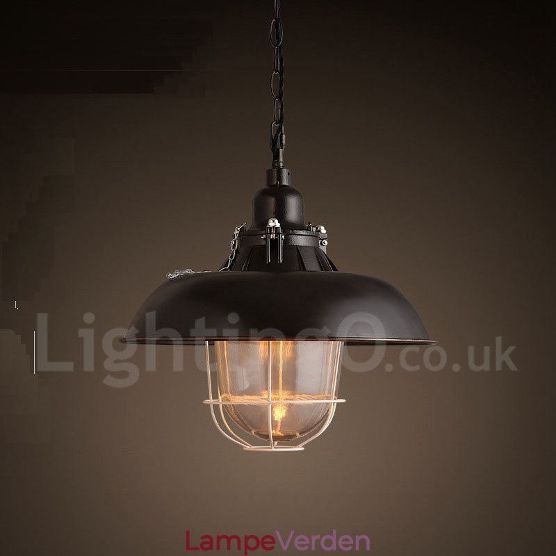 Retro Vintage Metal 1 Light Pendel Light