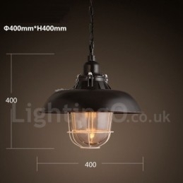Retro Vintage Metal 1 Light Pendel Light