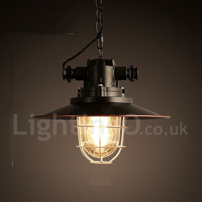 Retro Vintage Metal 1 Light Pendel Light