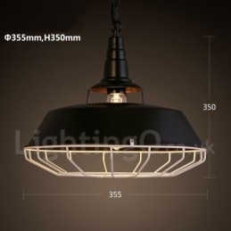 Retro Vintage Metal 1 Light Pendel Light