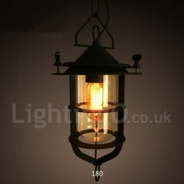 Retro Vintage Metal 1 Light Pendel Light