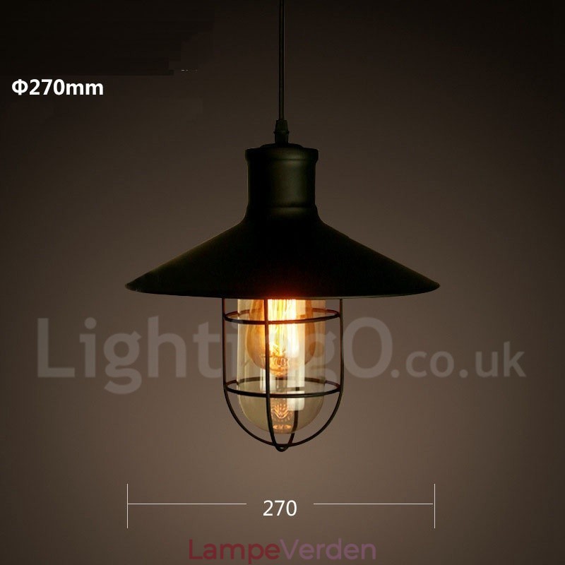 Retro Vintage Metal 1 Light Pendel Light