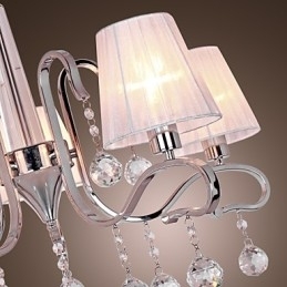 Moderne moderne krystal galvaniseret lysekrone