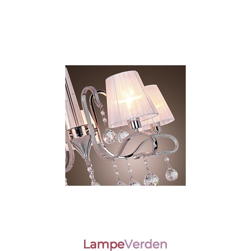 Moderne moderne krystal galvaniseret lysekrone