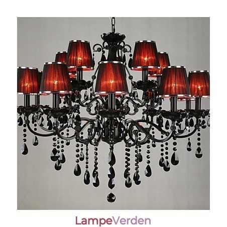 Lysekrone Crystal Modern Contemporary Crystal 15 Lyserød Lysekrone Crystal Modern Contemporary Crystal 15 Lyserød