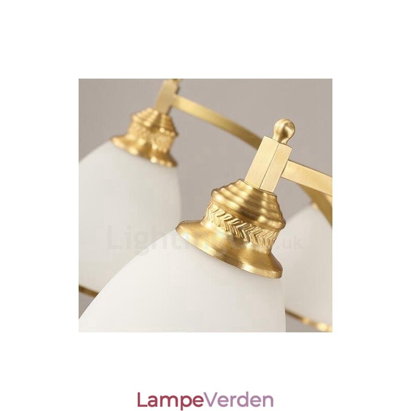 10 lys rustik hytte integreret metal kobber lysekrone