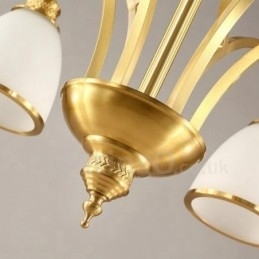 10 lys rustik hytte integreret metal kobber lysekrone