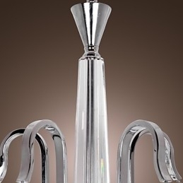 Moderne moderne krystal galvaniseret lysekrone