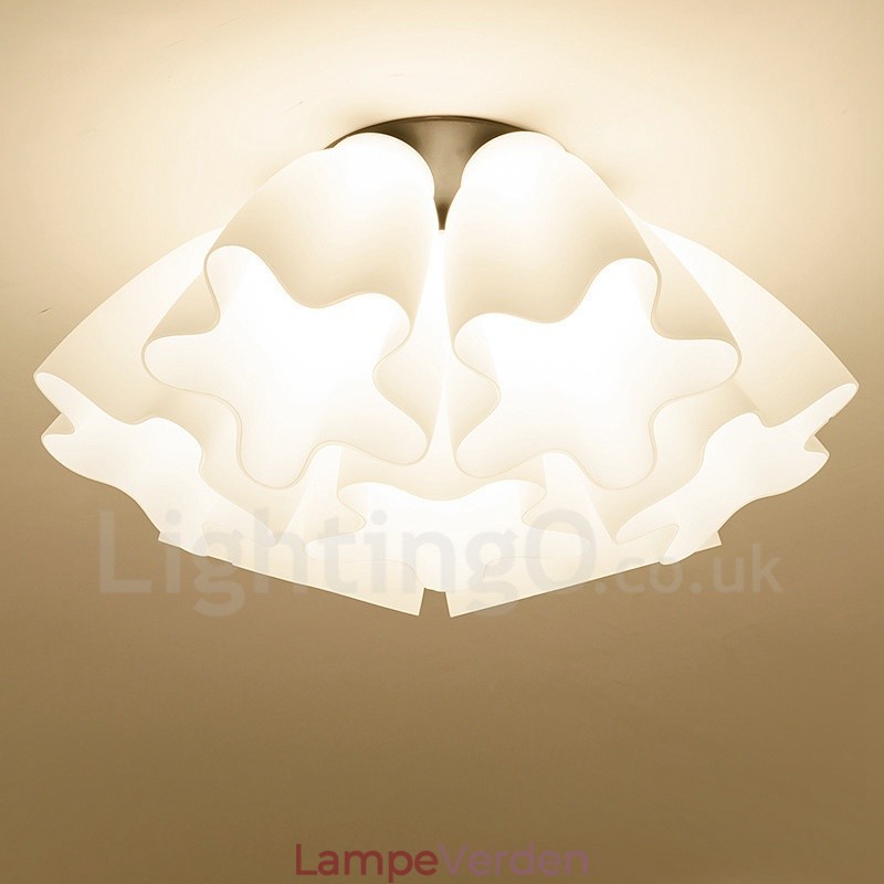 7 lys rustik hytte integreret lysekrone