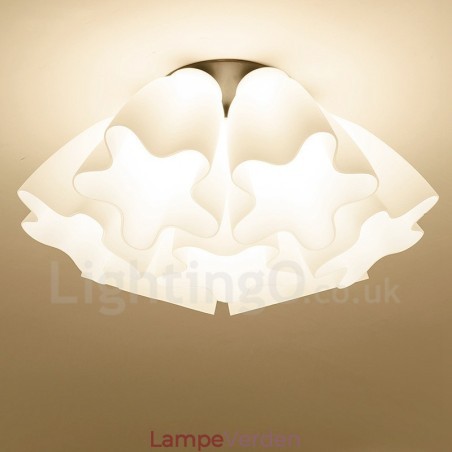 7 lys rustik hytte integreret lysekrone