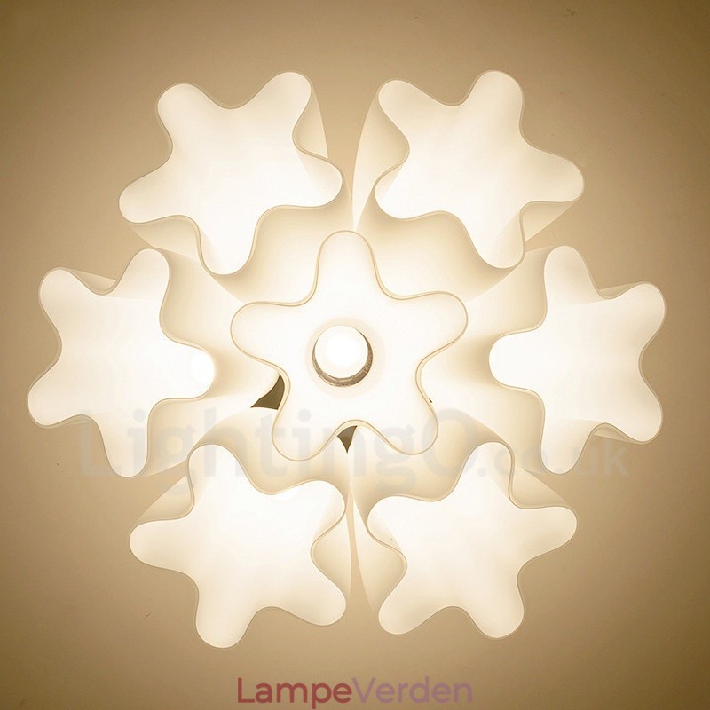 7 lys rustik hytte integreret lysekrone