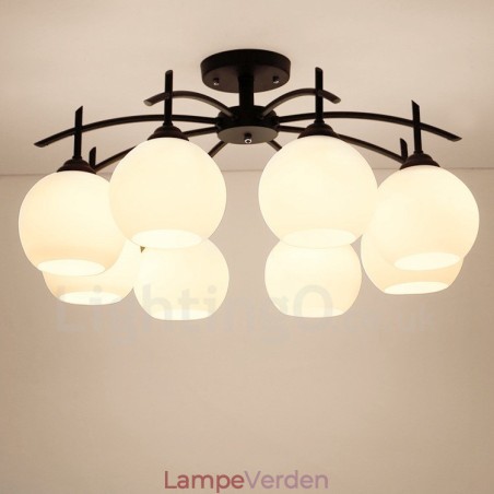 8 lys traditionel klassisk integreret lysekrone