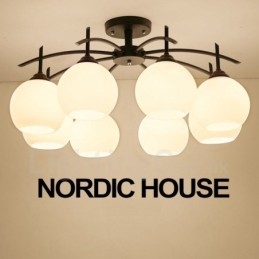 8 lys traditionel klassisk integreret lysekrone