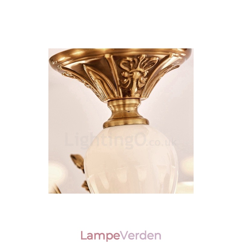 6 lette traditionelle klassiske integrerede luksuslysekrone i metal