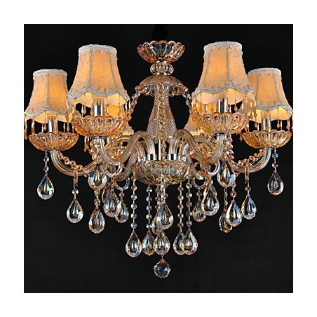 Lysekrone Krystal Traditionel Klassisk Glas 6 Lys Lysekrone Krystal Traditionel Klassisk Glas 6 Lys