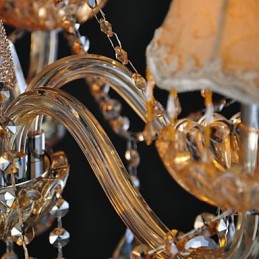 Lysekrone Krystal Traditionel Klassisk Glas 6 Lys