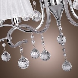 Moderne moderne krystal galvaniseret lysekrone