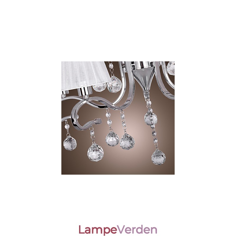 Moderne moderne krystal galvaniseret lysekrone