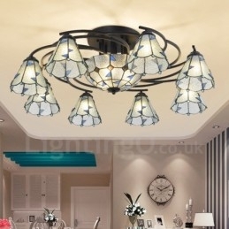 11 Light Mediterranean Style Integreret Bath Metal Lysekrone