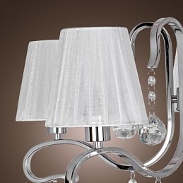 Moderne moderne krystal galvaniseret lysekrone