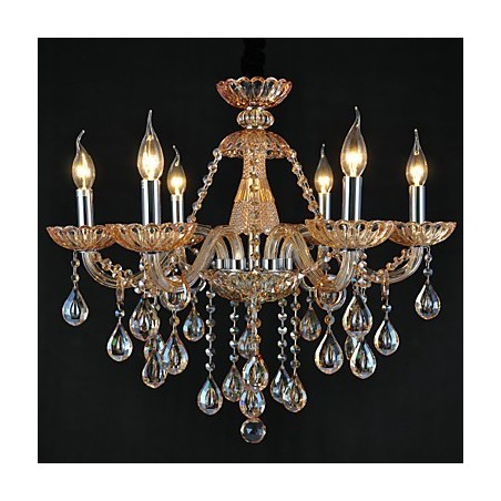 Lysekrone Krystal Traditionel Klassisk Glas 6 Lys Lysekrone Krystal Traditionel Klassisk Glas 6 Lys