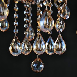 Lysekrone Krystal Traditionel Klassisk Glas 6 Lys