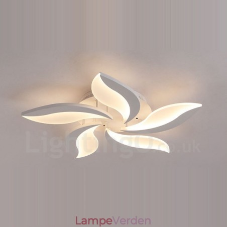 5 lys moderne moderne integreret lysekrone