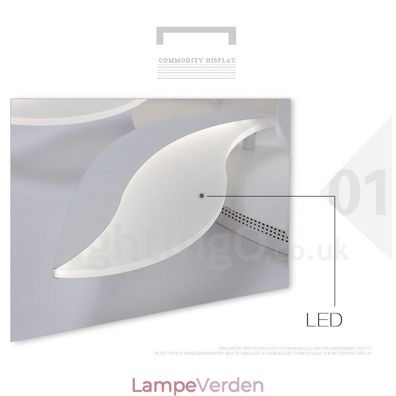 5 lys moderne moderne integreret lysekrone