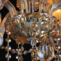 Lysekrone Krystal Traditionel Klassisk Glas 6 Lys