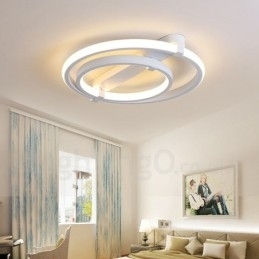 Moderne moderne lysekrone med 2 ringe