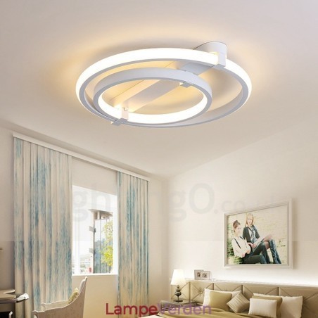 Moderne moderne lysekrone med 2 ringe Moderne moderne lysekrone med 2 ringe