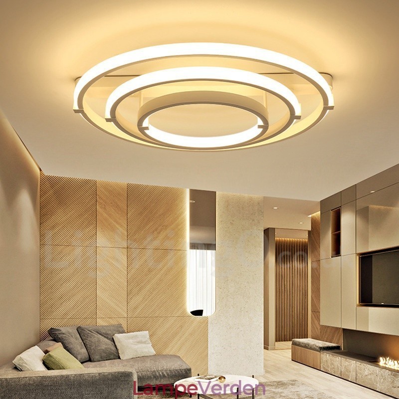 Moderne moderne lysekrone med 3 ringe