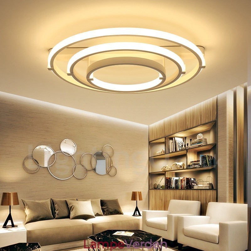 Moderne moderne lysekrone med 3 ringe