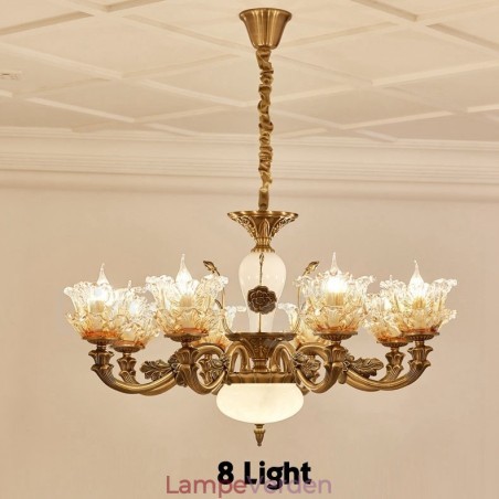 8 let traditionel klassisk integreret metal lysekrone 8 let traditionel klassisk integreret metal lysekrone