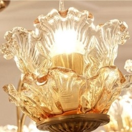 8 let traditionel klassisk integreret metal lysekrone