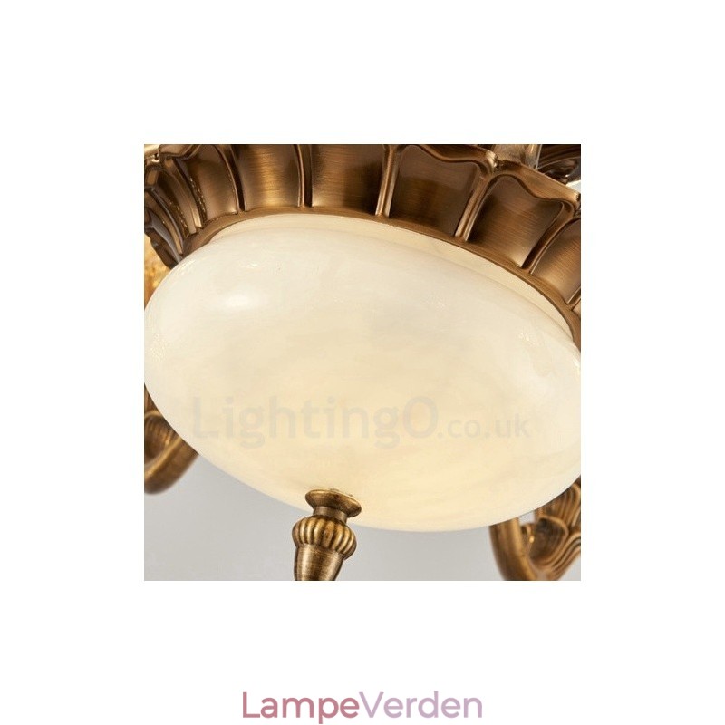 8 let traditionel klassisk integreret metal lysekrone