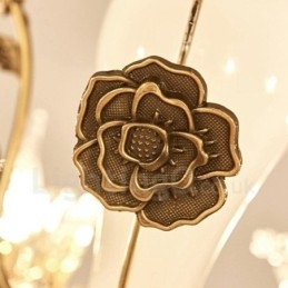 15 lys traditionel klassisk integreret metal lysekrone