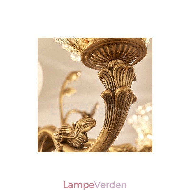 15 lys traditionel klassisk integreret metal lysekrone