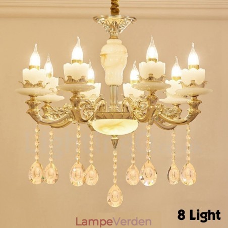 8 let traditionel klassisk integreret metal lysekrone 8 let traditionel klassisk integreret metal lysekrone