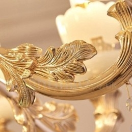 8 let traditionel klassisk integreret metal lysekrone