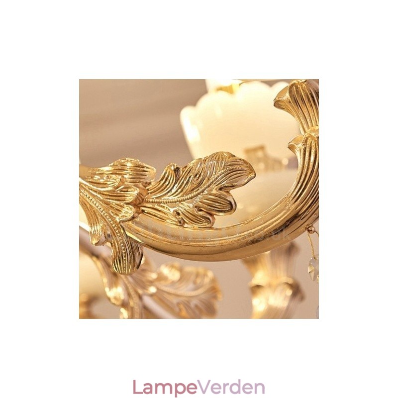 8 let traditionel klassisk integreret metal lysekrone