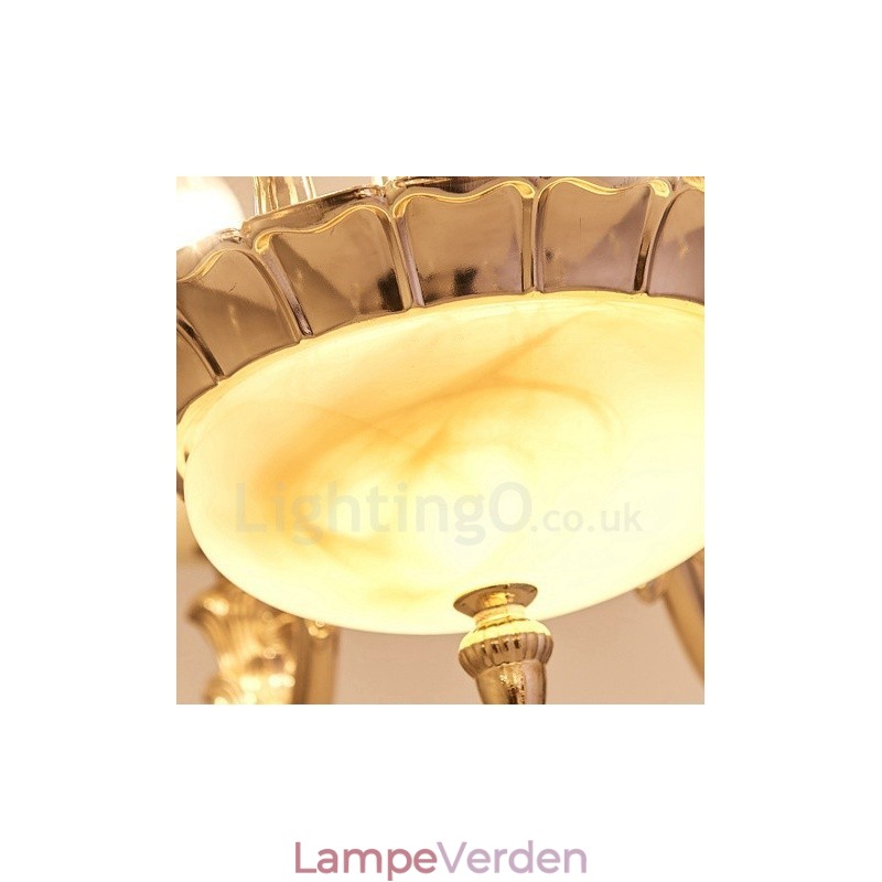 8 let traditionel klassisk integreret metal lysekrone