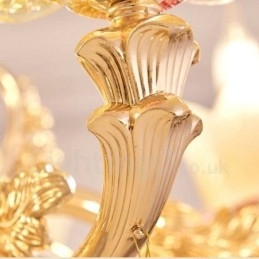 6 lette traditionelle klassiske integrerede metallysekrone