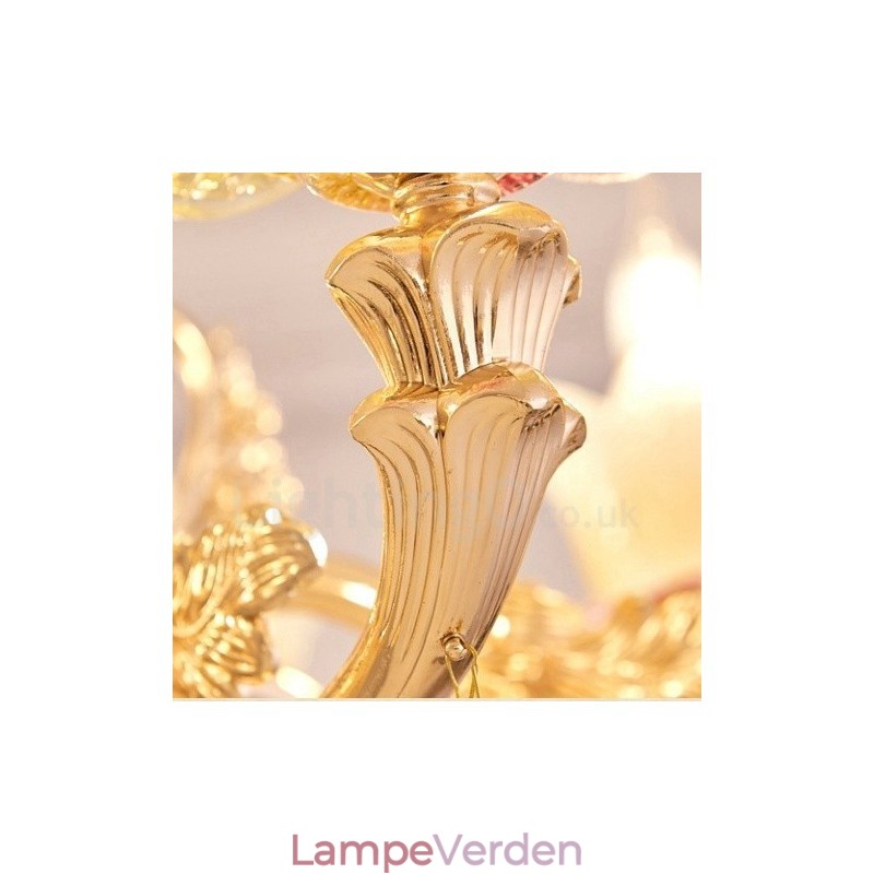 6 lette traditionelle klassiske integrerede metallysekrone