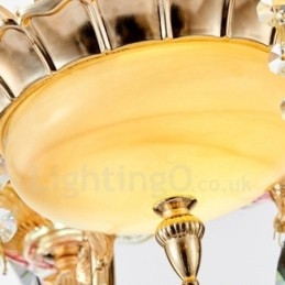 6 lette traditionelle klassiske integrerede metallysekrone