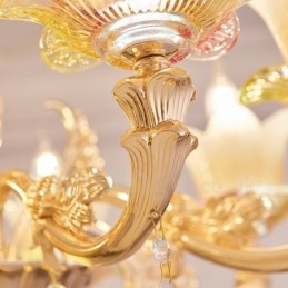 8 let traditionel klassisk integreret metal lysekrone