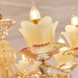 8 let traditionel klassisk integreret metal lysekrone
